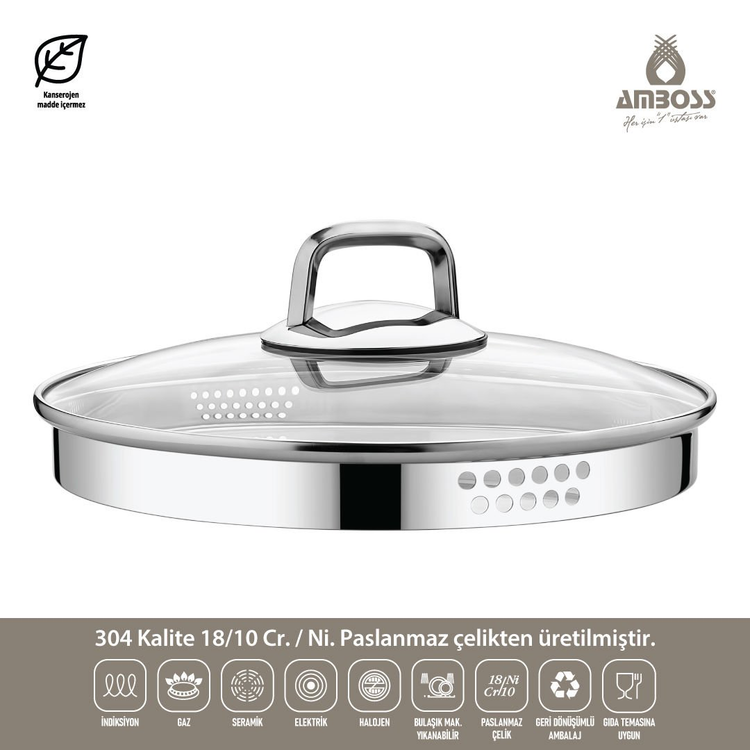 سرویس قابلمه استیل ۸ پارچه Amboss ترکیه کد 6572